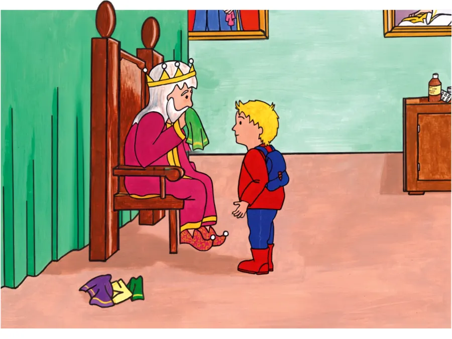 Tim ontmoet een koning